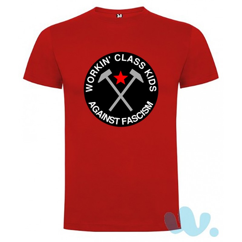 Camiseta "WORKIN' CLASS KIDS, AGAINST FASCISM"