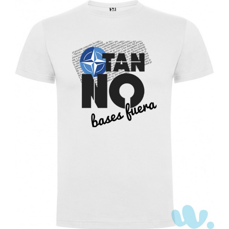 Camiseta OTAN NO. Bases fuera